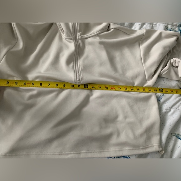 Zella Cream Quarter-Zip Sweatshirt size Small - Picture 6 of 8